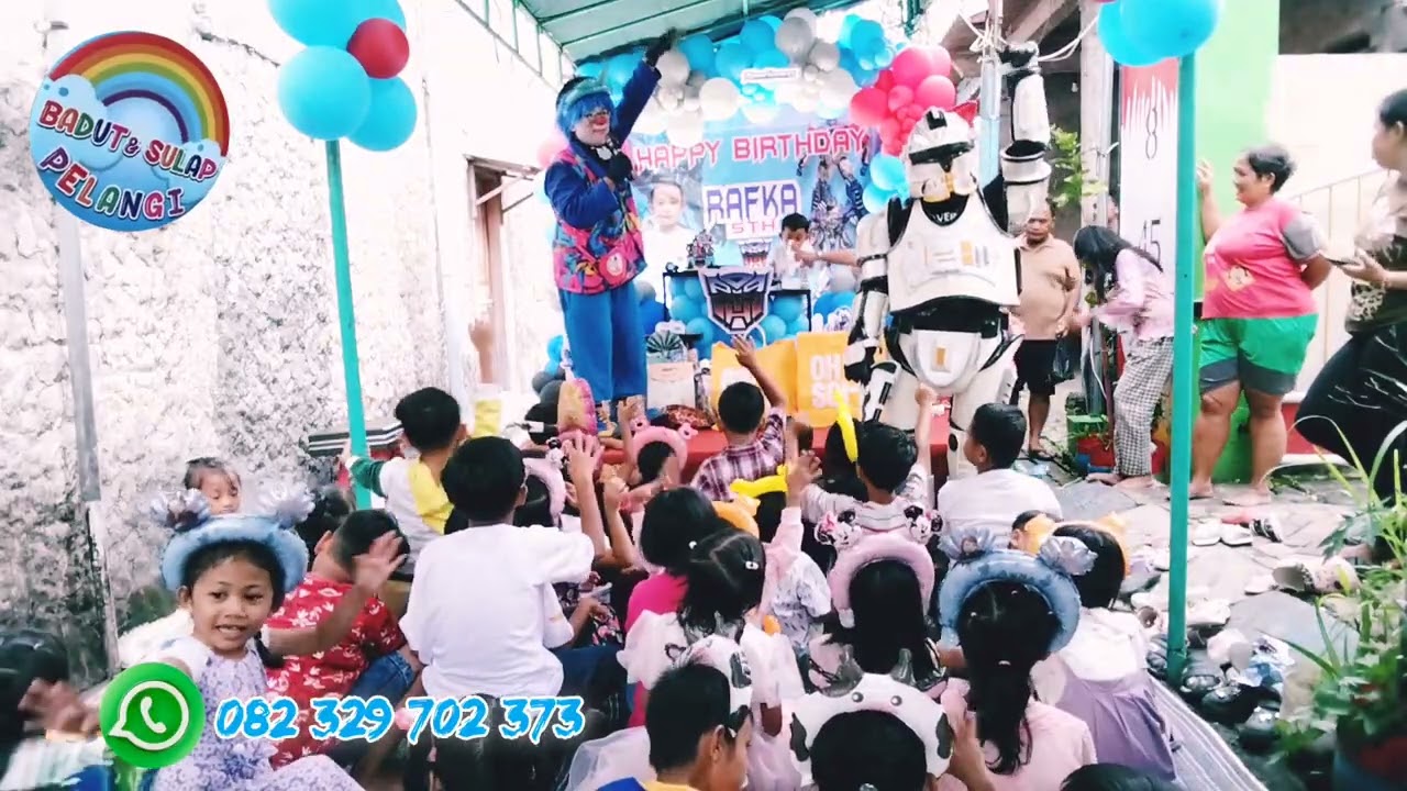Om Badut Sanggar Pelangi 🌈http://wa.me/6282329702373#badut #viral #semuaorang