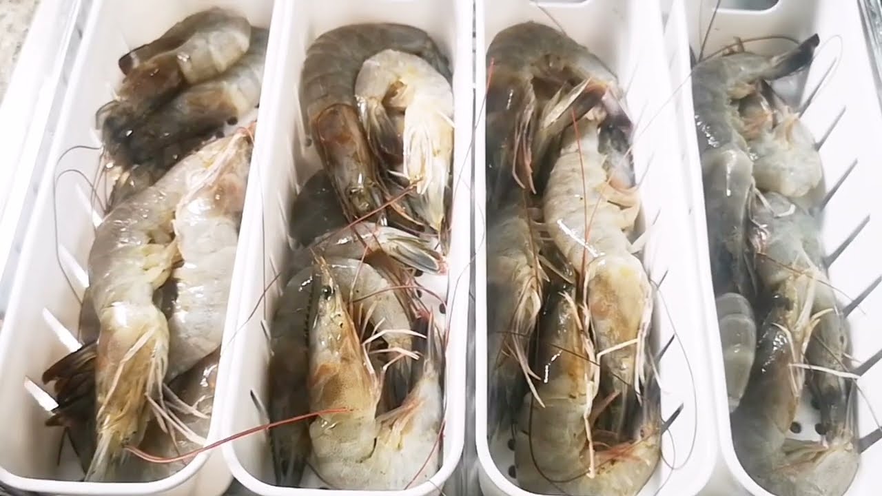 Lấy nhanh chỉ tôm, bảo quản tôm tươi lâu mà không bị bám đông đá, khử mùi tanh khi bị dính tay#food