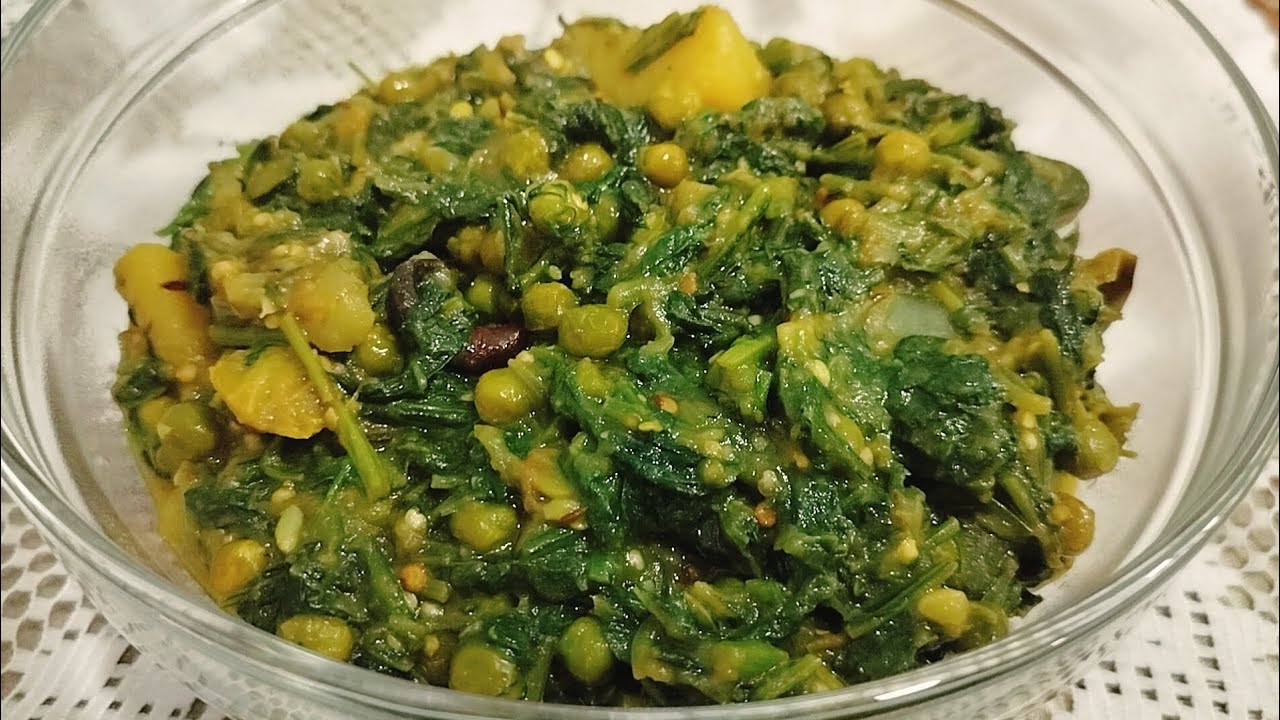 सर्दी के मौसम में पालक मटर आलू की अनोखी रेसिपी | healthy green delight palak matar aloo...