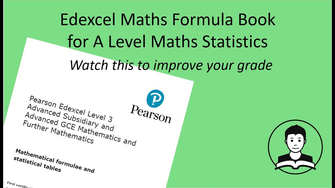 Edexcel Formula Book A Level Maths Statistics Paper
