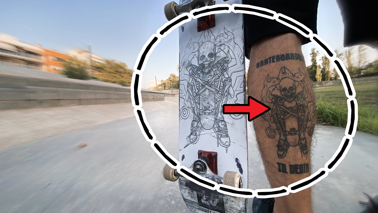 😱ESTE SKATER TIENE SU PROMODEL TATUADA EN LA PIEL 😱