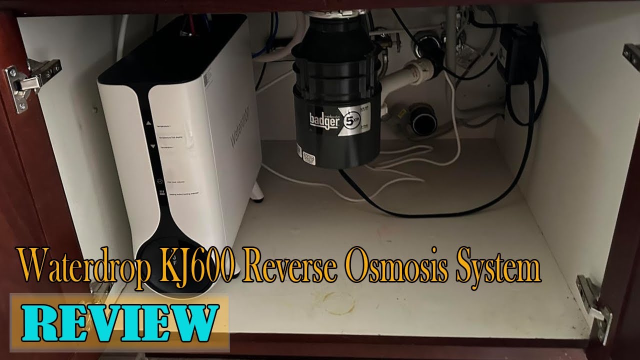 Обзор системы обратного осмоса Waterdrop KJ600 | Отличный современный фильтр для горячей и обычно...
