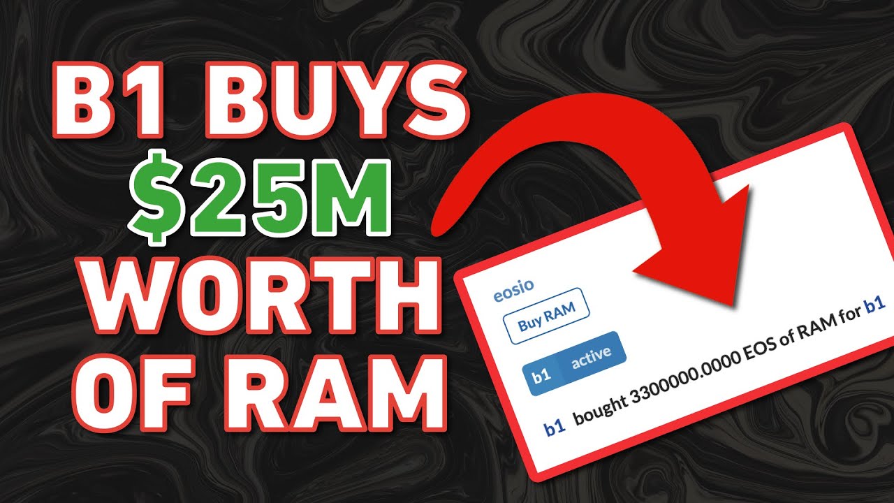 Block.one buys 3,300,000 EOS ($25M) worth of RAM on EOS Mainnet! (Everything EOS Livestream)