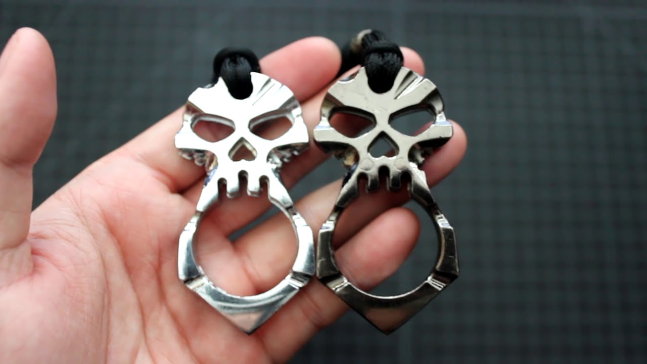 Metal Skull Keychain Cheap Effective Self Defense Tool