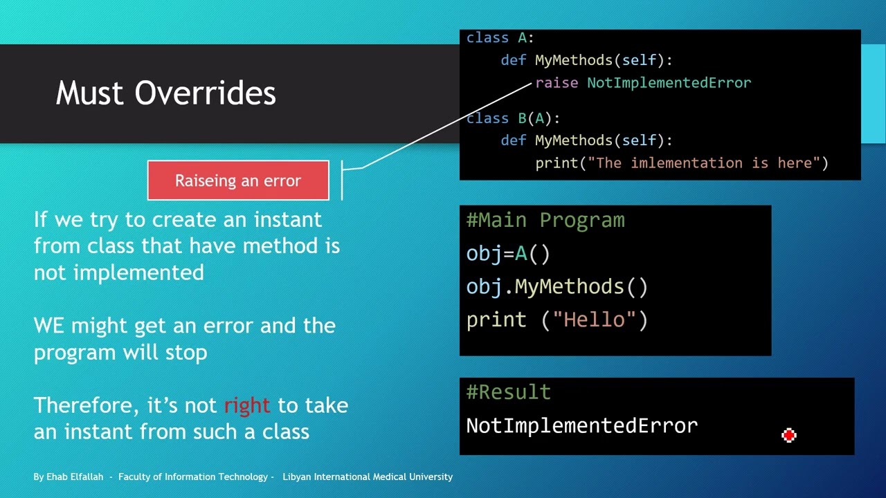 Polymorphism Overrides - OOP Python