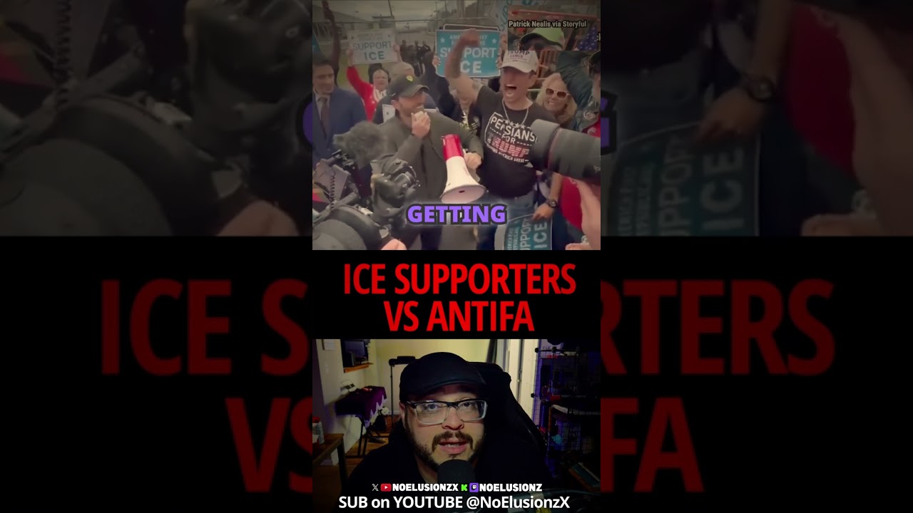 ICE Supporters vs Antifa: Tense Stand-off in Newark