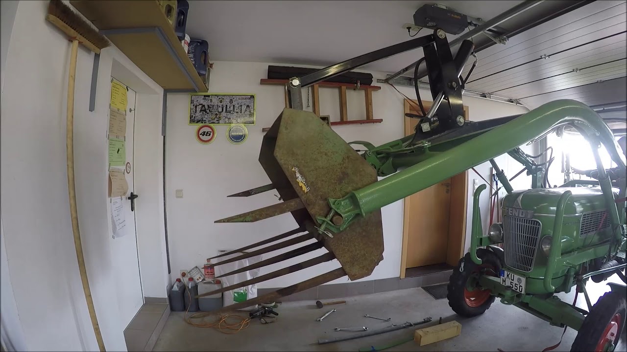 Baas Frontlader Umbau auf hydraulische Gerätebetätigung