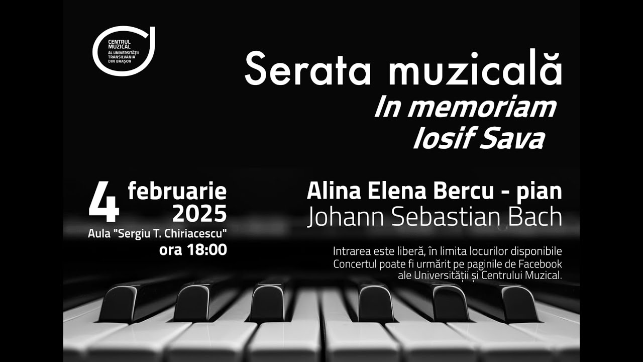 Serata muzicală In memoriam losif Sava