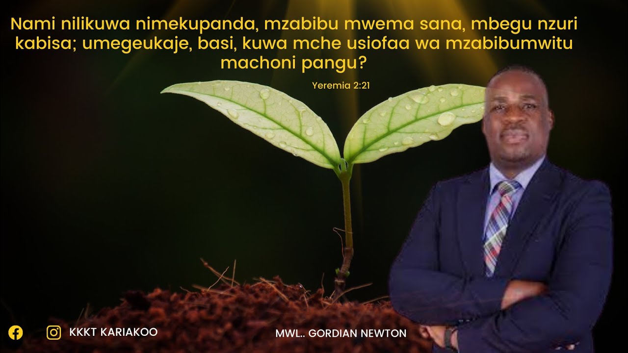Mwl. Gordian Newton| Unachotazamia kiwe faraja kwako kinageuka na kuwa huzuni