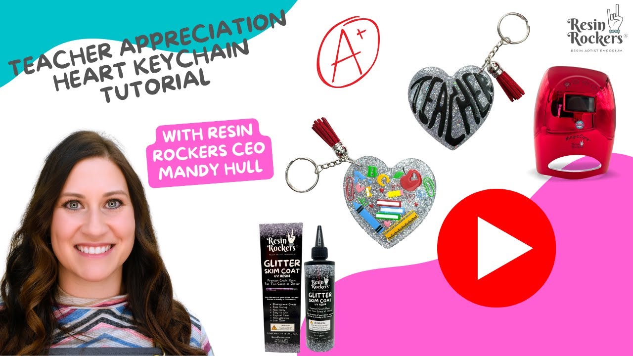 Брелок в форме сердца с УФ-защитой, сделанный своими руками | Поделка-урок по изготовлению подарк...