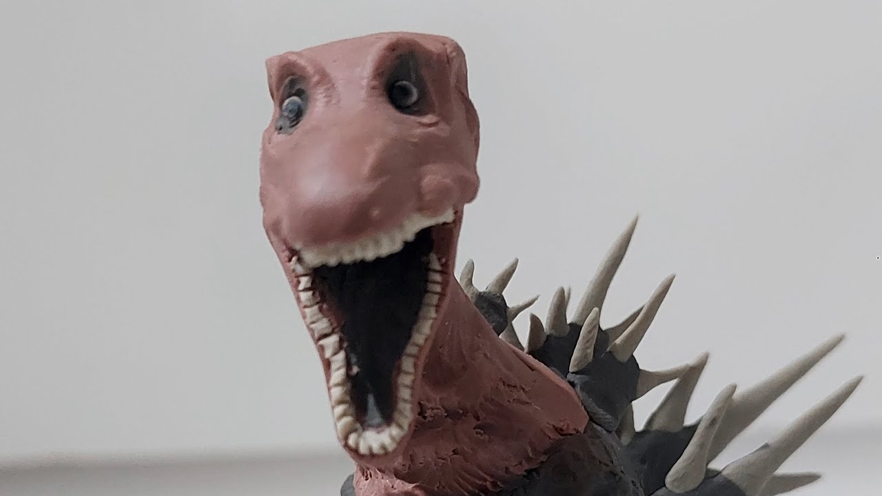 Godzilla Bloodbath feito com Massinha de Plastilina