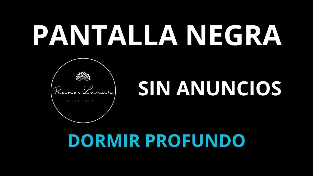 Sueño Profundo Desde el Primer Minuto 😴 | Piano Anti Ansiedad. SIN ANUNCIOS. PANTALLA NEGRA.