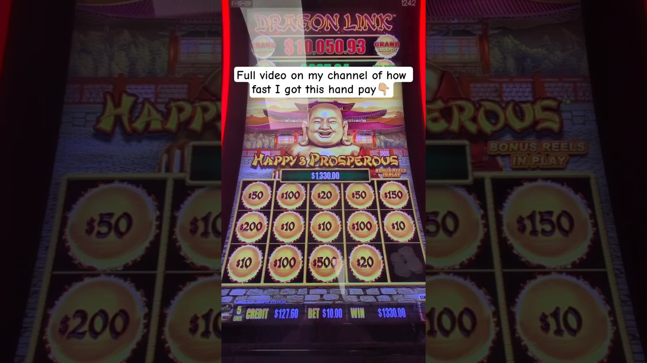 My quickest hand pay yet on Dragon Link 🤑🐉🎰 