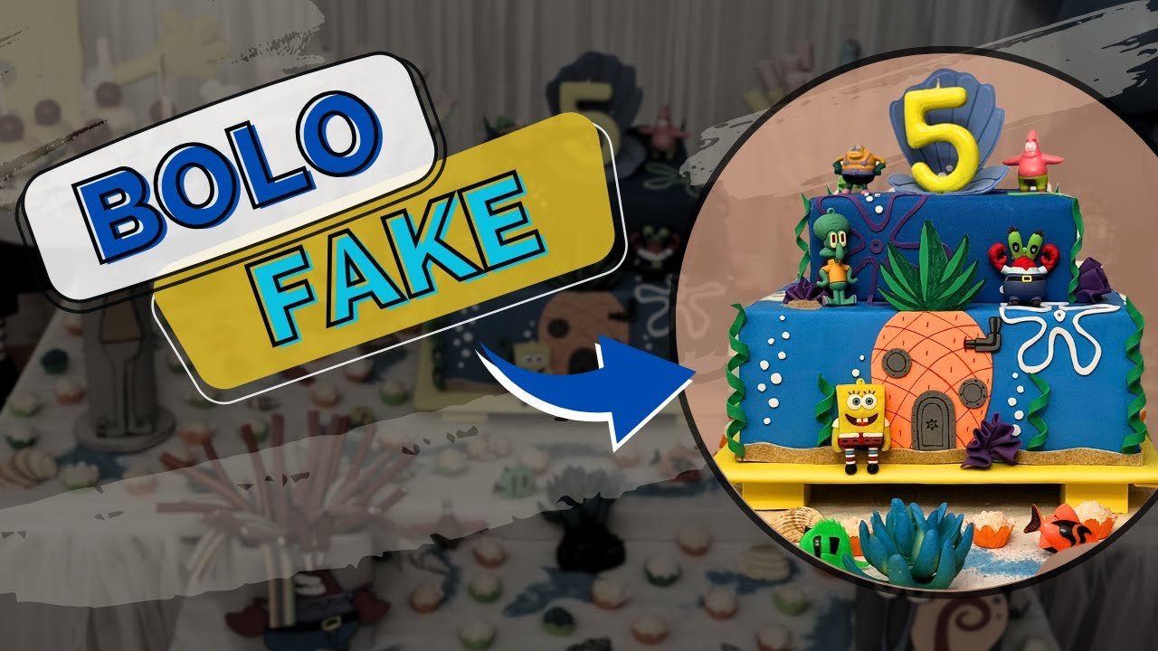 Bolo Fake Bob Esponja | Tema Bob Esponja