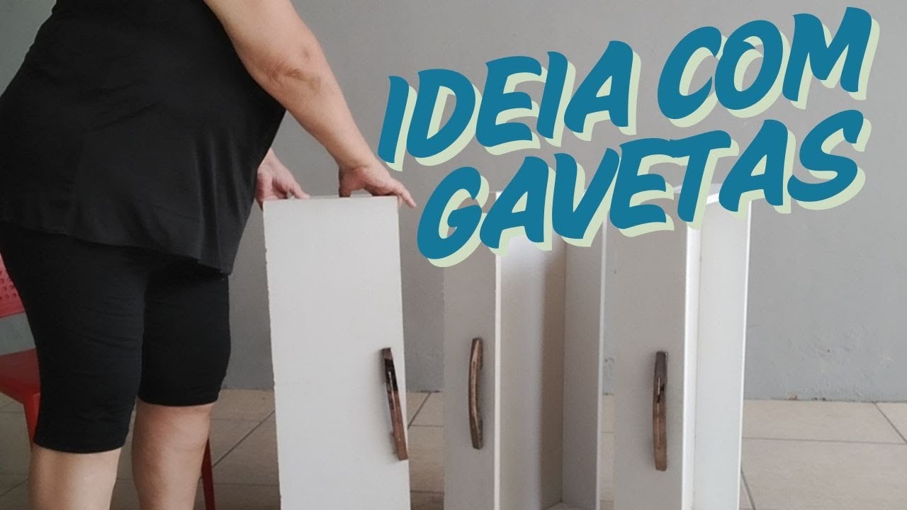 ♻️ DIY  Móvel feito com gavetas que encontrei no lixo #reciclagem #craft #manualidades