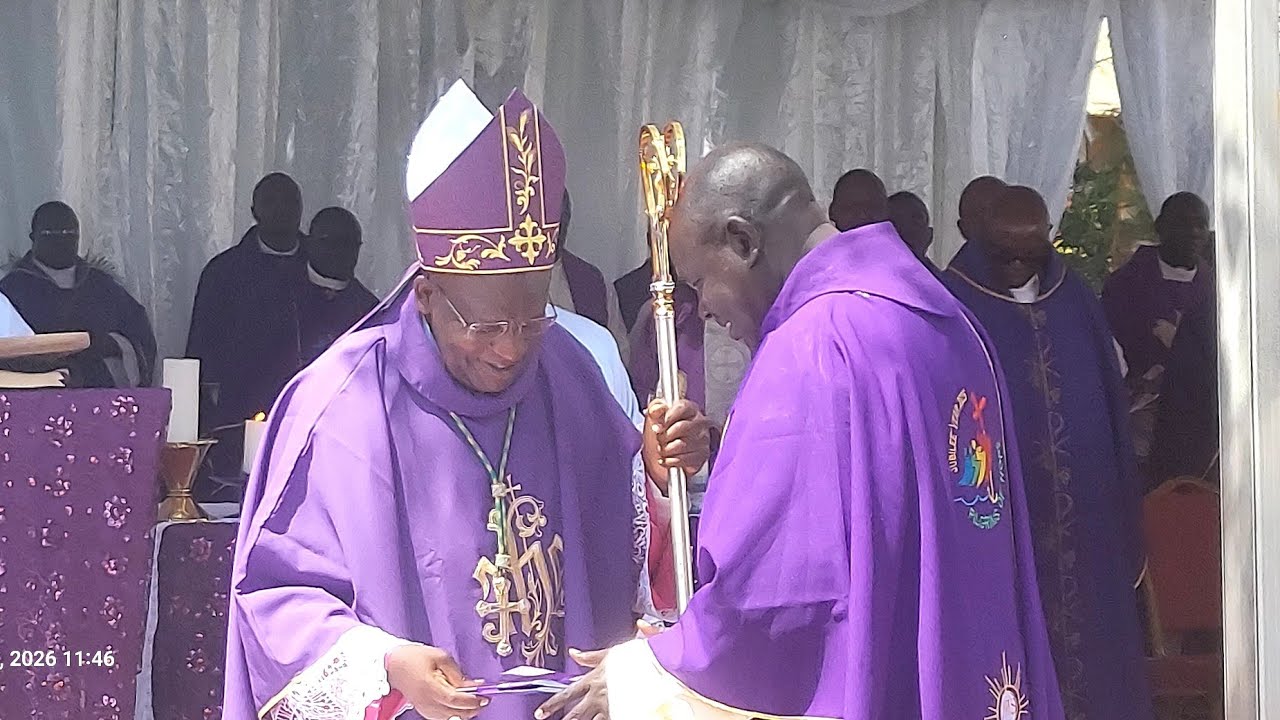 RT REV MARK KADIMA  OFFICIALLY  LAUNCHES LENTEN  CAMPAIGN  2026 AT ST STEPHEN LWANYA PARISH.