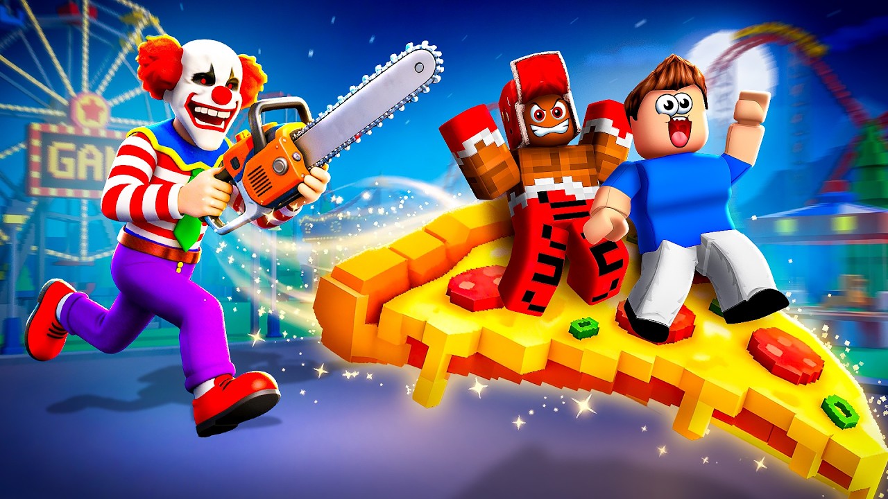 😱 МОЙ ДРУГ ЧИТЕРИТ! ПОБЕГ ОТ ДИКОГО КЛОУНА В РОБЛОКС!