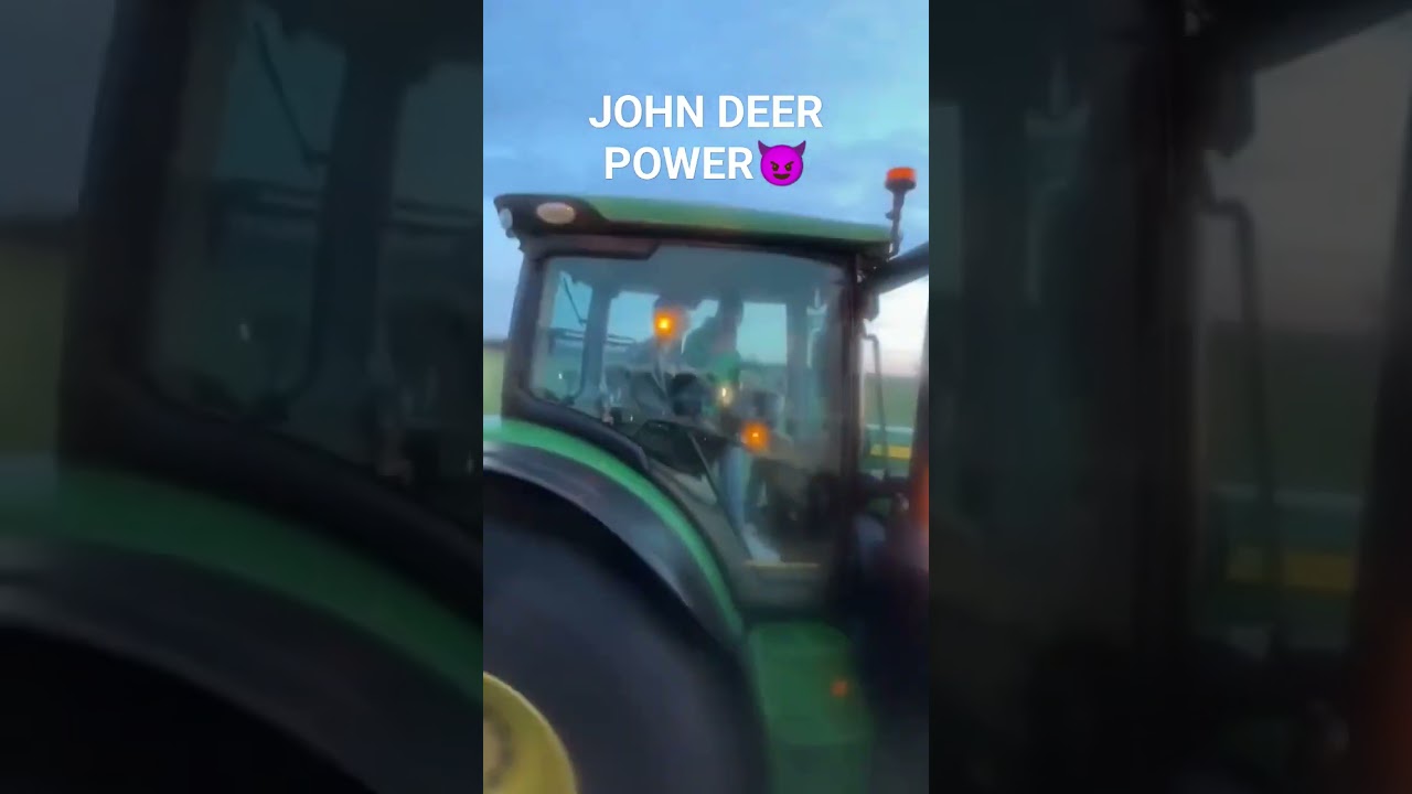 JOHN DEER POWER😈 #johndeere #power #fendt #race #racing #road #johndeerepower