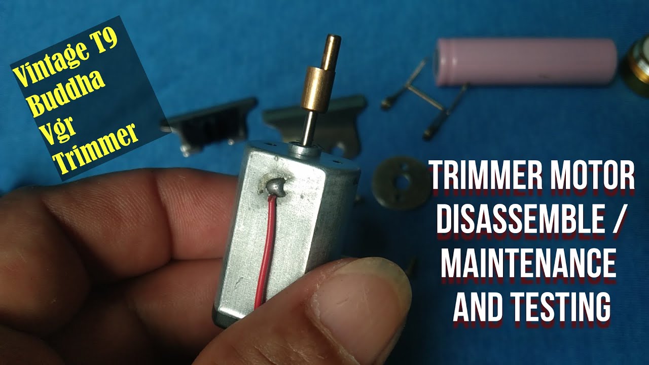 Vintage T9 Trimmer: Motor Disassembling, Maintenance And Testing