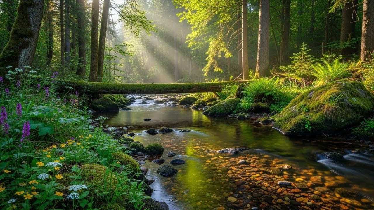 Forest River Ambience 🌿🌊 Soothing Water and Nature Sounds for Deep Sleep #2203
