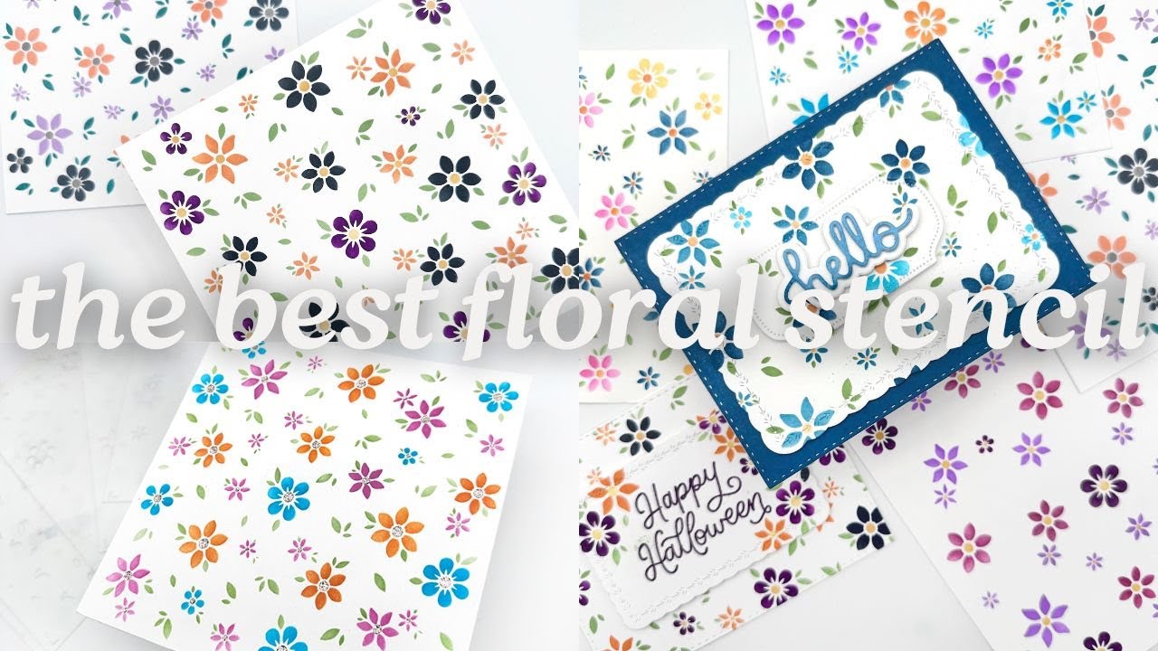 Brand NEW Field of Flowers Stencil - this one’s a game changer!