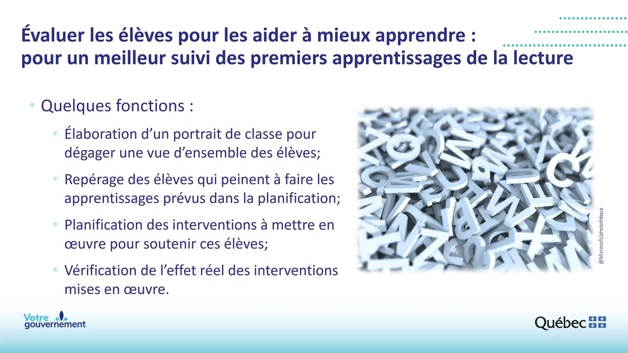 Introduction au suivi des premiers apprentissages de la lecture - Mesure budgétaire 15029