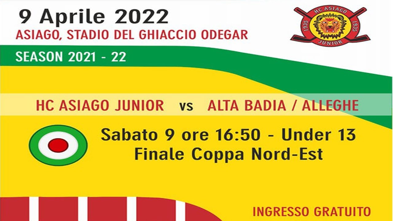 HC ASIAGO JUNIOR 1935 vs HC ALLEGHE/ALTA BADIA