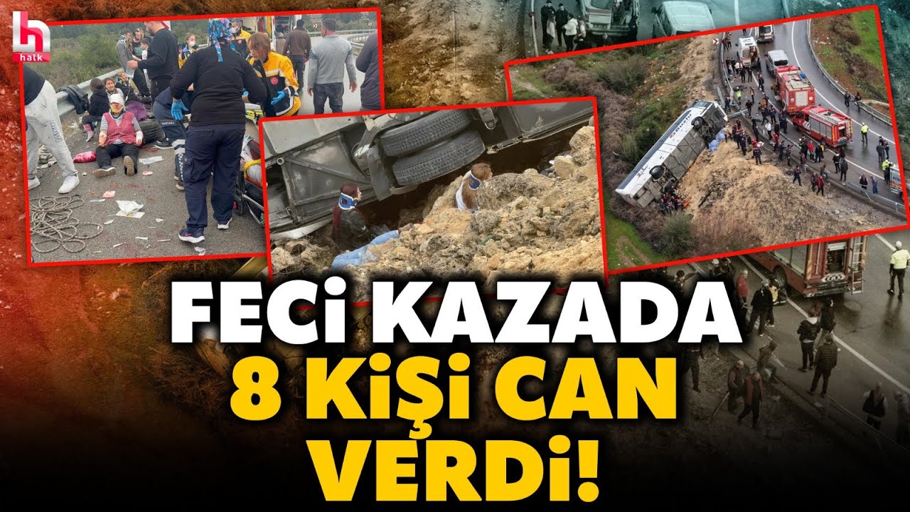 YÜREK YAKAN HABER: Tekirdağ'dan Antalya'ya gelen Buzlu Turizm'e ait otobüs devrildi...