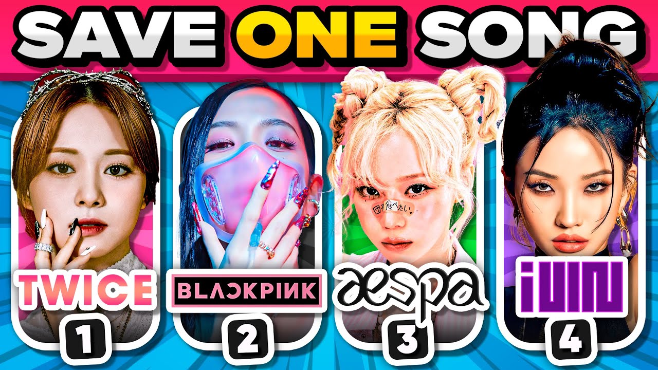 TWICE против BLACKPINK против AESPA против (G)IDLE: Спаси 1 песню | KPOP QUIZ GAME