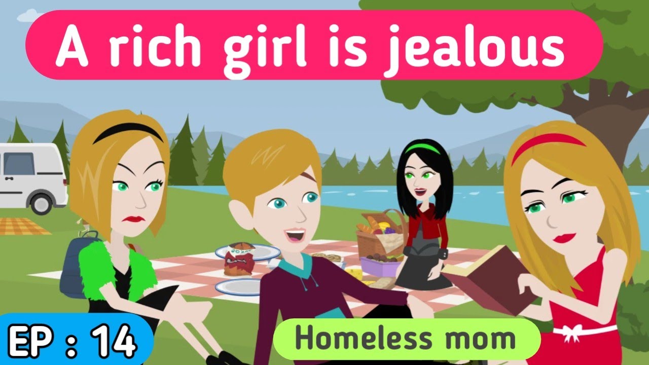 Бездомная мама, часть 14 | История на английском языке | Изучение английского языка | Анимация на...