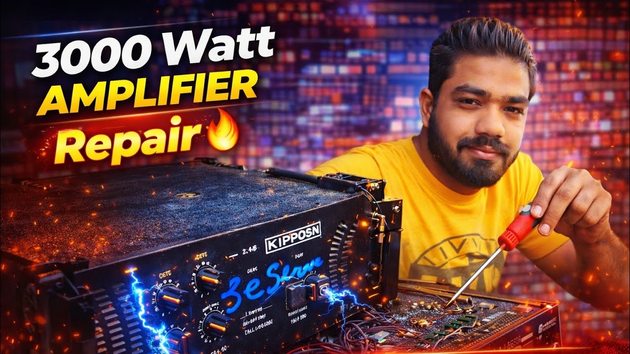 3000 Watt Amplifier Repair 🔥 | 2000 Watt Driver Board Full Repair & Testing