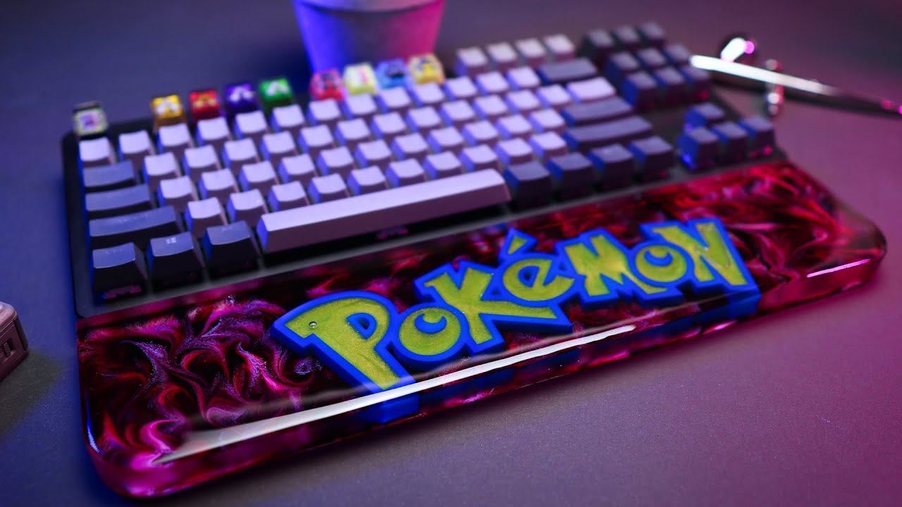 Pokemon keyboard wrist rest | resin art