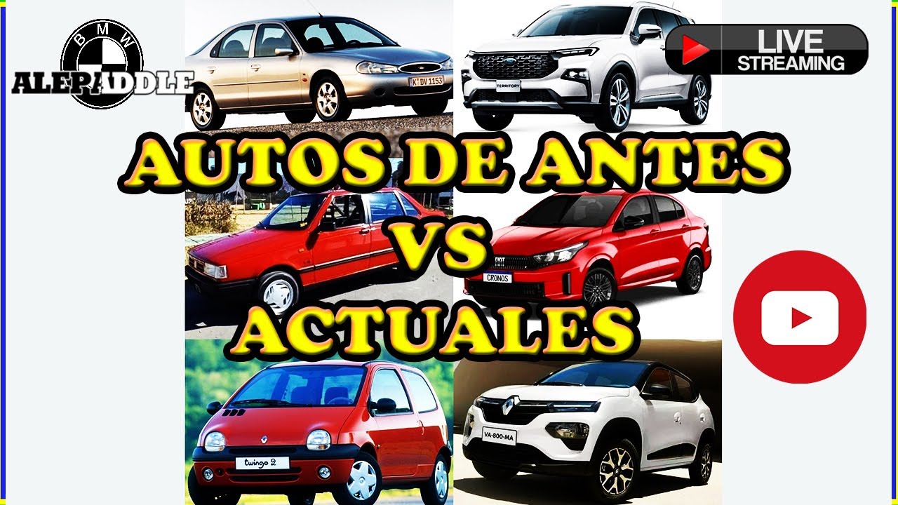 Autos de hace 30 años VS actuales