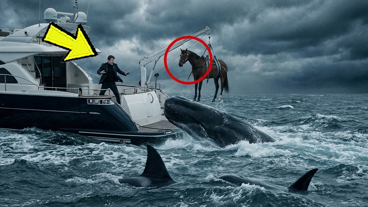 Богатый парень бросил связанную лошадь акулам — но случилось НЕВЕРОЯТНОЕ