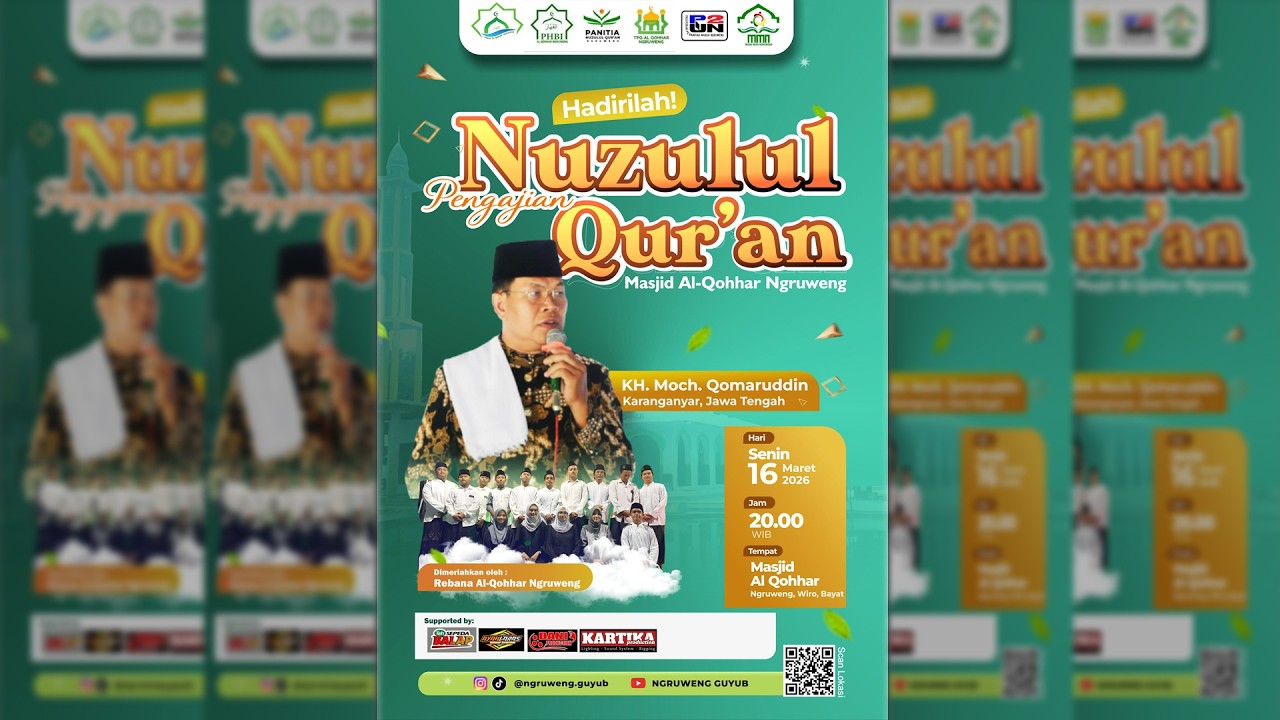 🔴LIVE Pengajian Nuzulul Qur'an | KH. Moch. Qomaruddin | Masjid AL - QOHHAR Ngruweng|AYAH LARAS AUDIO