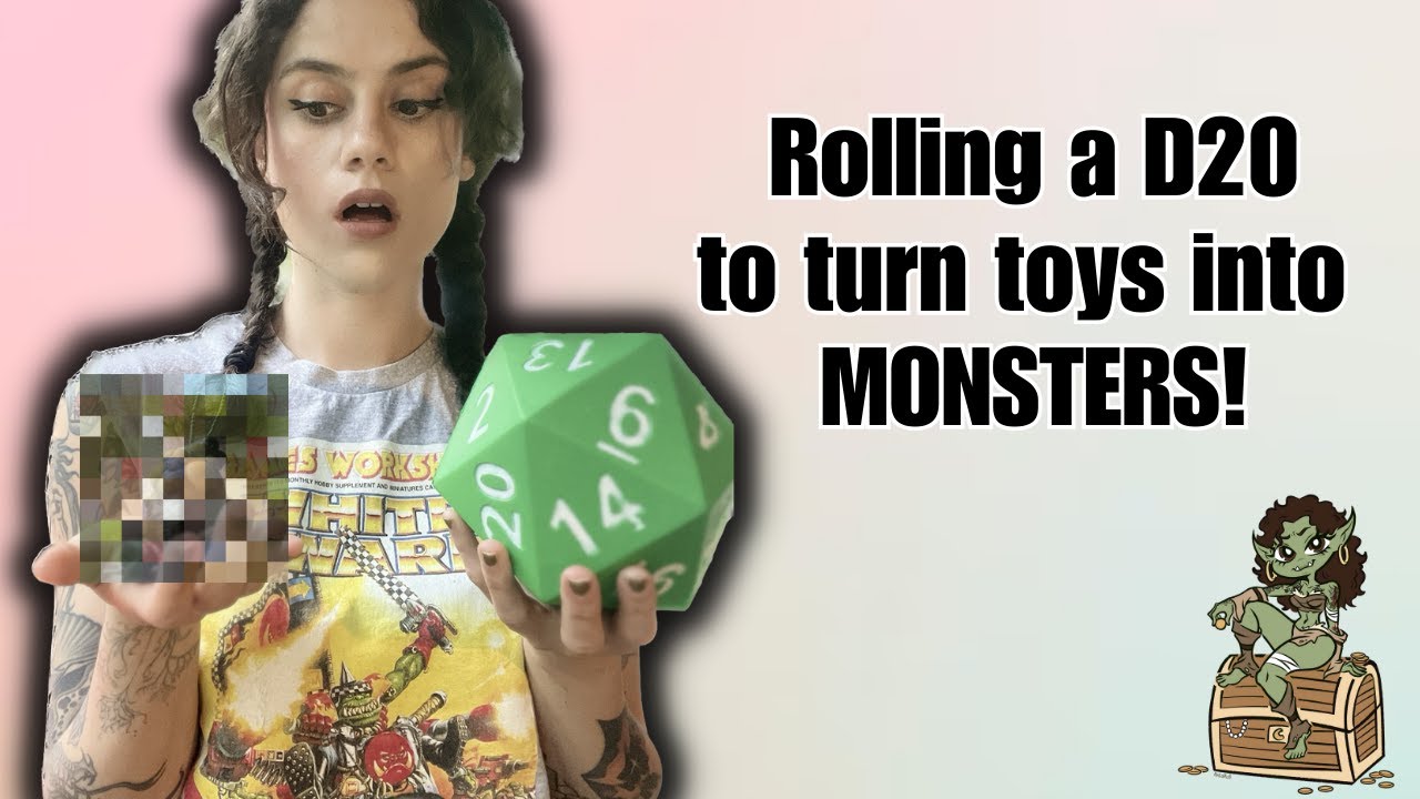 Toy Kitbash Monster Challenge: Rolling a D20!