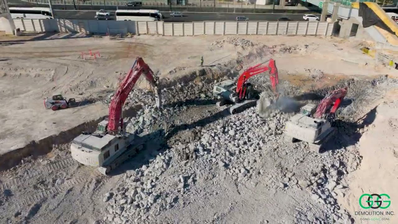 Tropicana Demolition Progress - GGG Demolition - January 6th, 2025