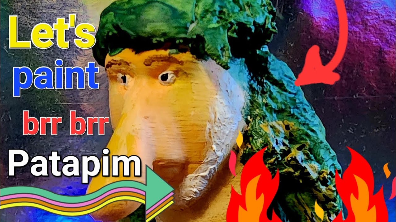 Brr Brr Patapim Paint 3d print brainrot#meme #3d #brainrot #home #a1mini #diy #craft #painting #ai