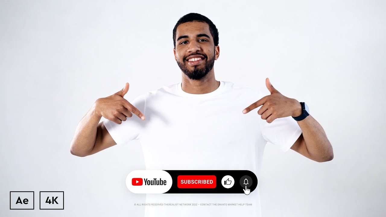 Subscribe Button For YouTube Videos Free After Effects Templates