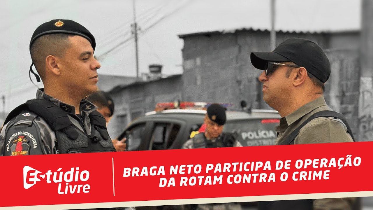 BRAGA NETO  participou de uma operação com a ROTAM e mostrou os riscos enfrentados pelos policiais.