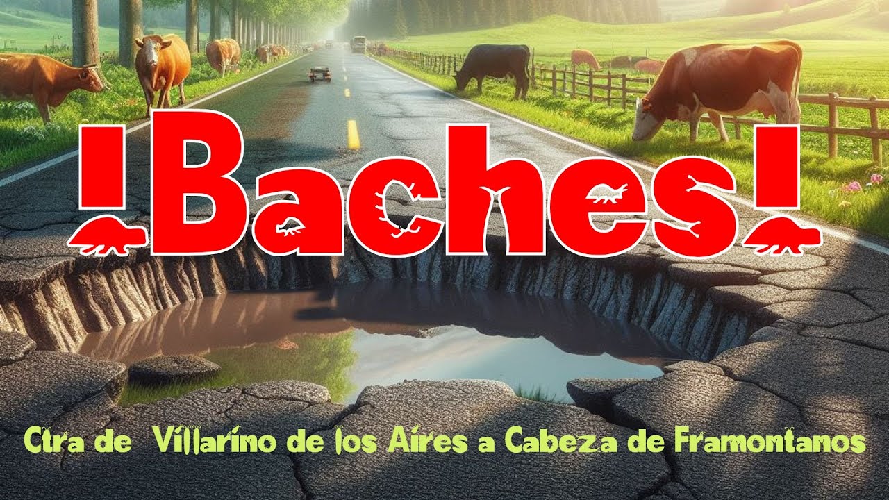 Baches! Baches! Carretera de Cabeza de Framontanos a Villarino de los Aires.