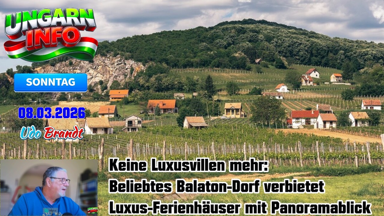 08.03.2026 🌶️ #AktuelleInformationen aus #Ungarn 🌶️ 🇭🇺 Ungarn 🌶️  Keine Luxusvillen am Balaton-Dorf