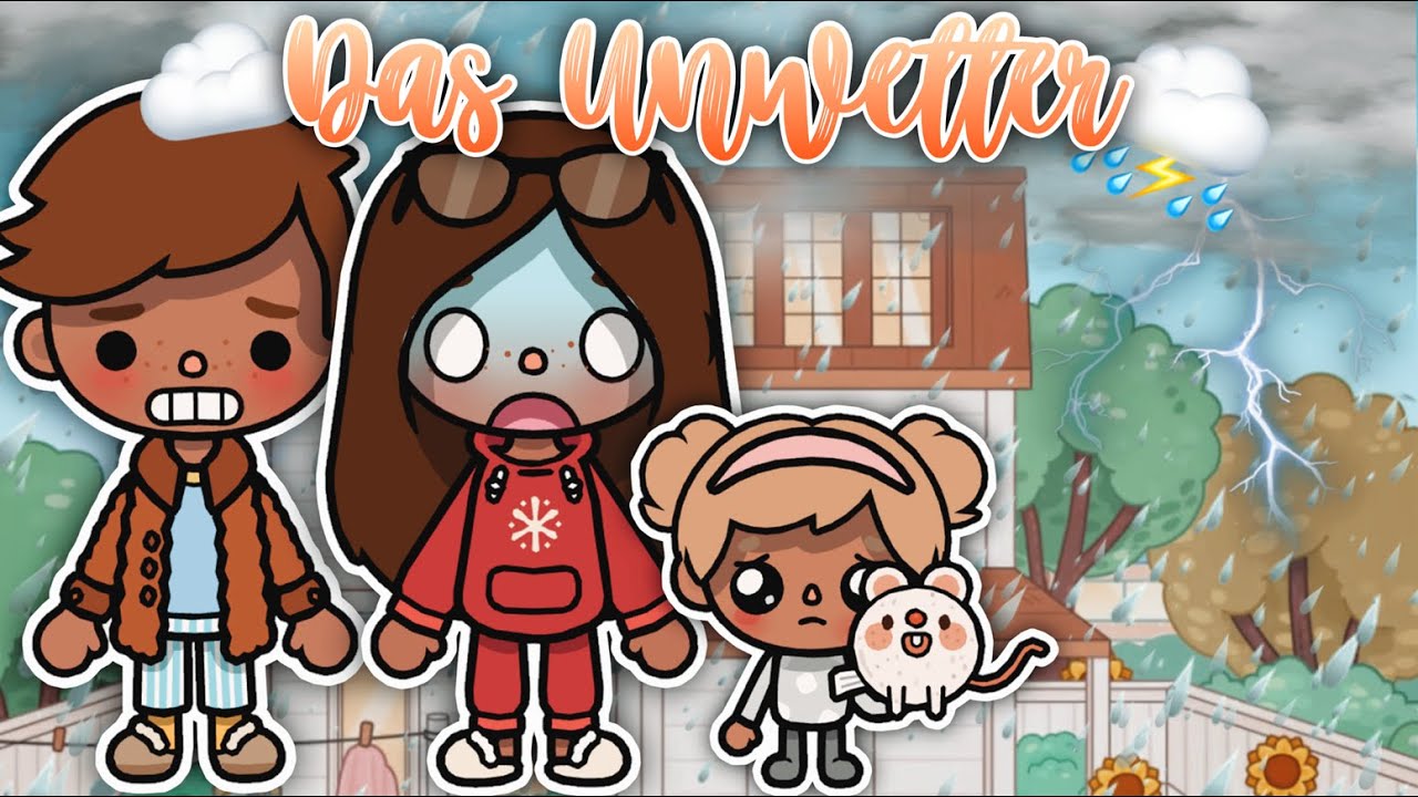 HEFTIGES GEWITTER + STROMAUSFALL ⛈️😰 | AESTHETIC ROUTINE/ GESCHICHTE | TOCA BOCA STORY DEUTSCH