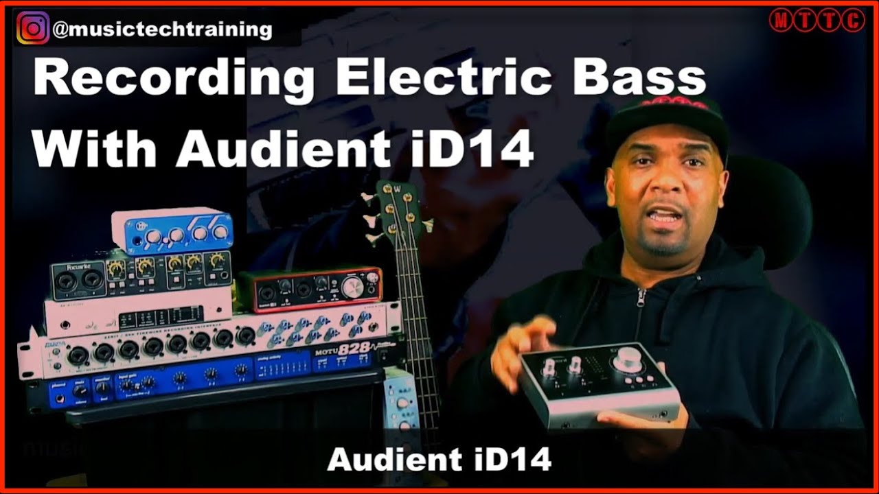 Запись баса в Logic Pro X | Аудиент iD14 | Фокусрайт Скарлетт 2i2 | Фокусрит Саффир 6 | Пресонус