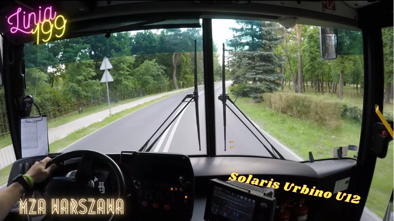 #22 Linia 199 MZA Warszawa - kier. Rembertów-Strzelnica ( cabview ) Solaris Urbino 12 #1419