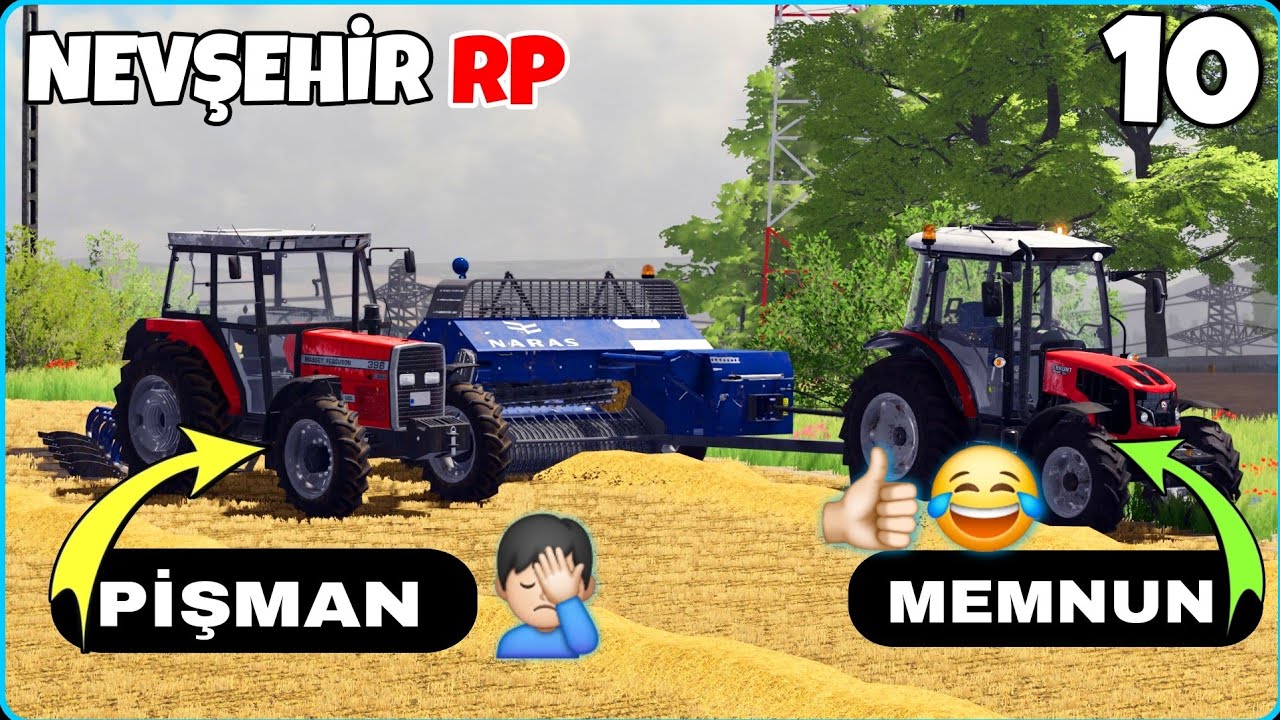 TRAKTÖRÜ ÇİFT ÇEKER YAPTIK REZİL OLDUK! KOMŞUNUN TRAKTÖRÜNÜN PEŞİNE BİLE GİDEMİYOR | NEVŞEHİR❗️ FS22