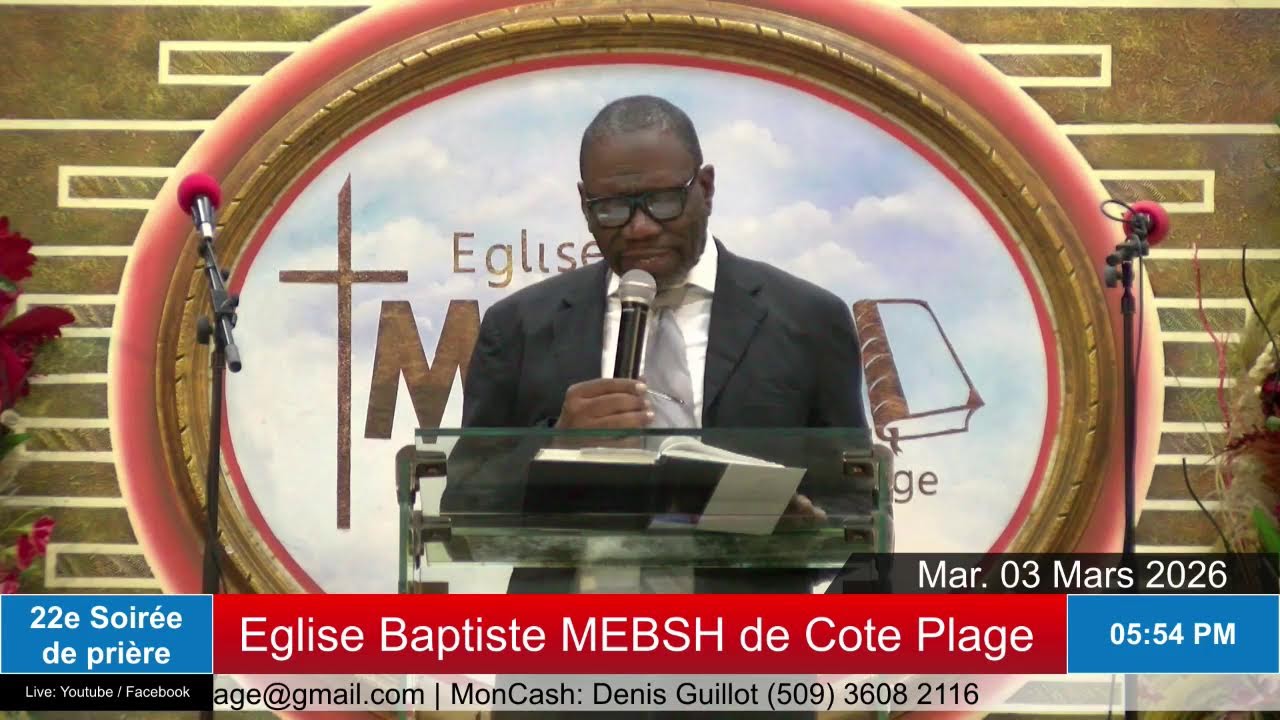 5e Semaine de Prière | Eglise Baptiste MEBSH De Cote-Plage | Mar. 03 Mars . 26
