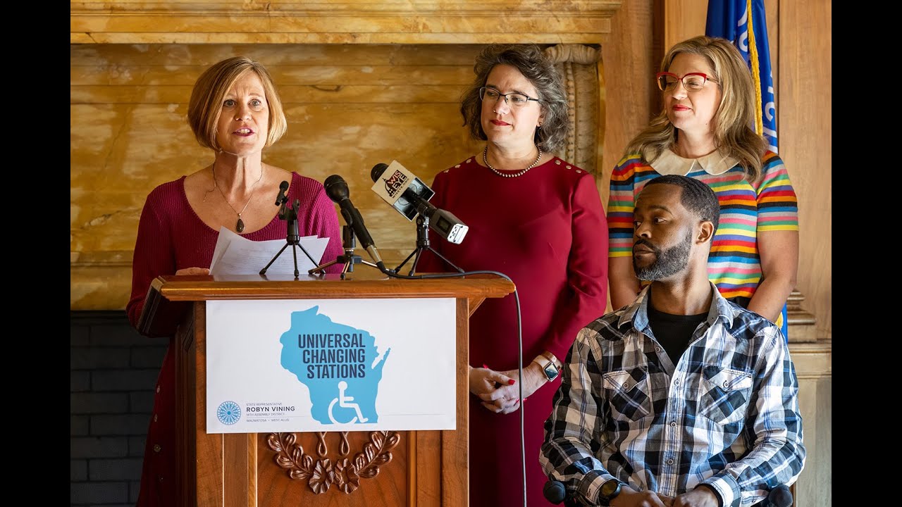 Universal changing station installed in Wisconsin State Capitol