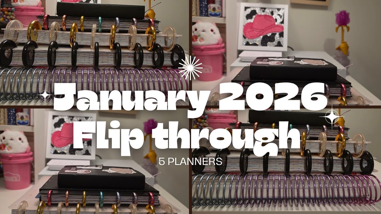 Flip through Planners January 2026