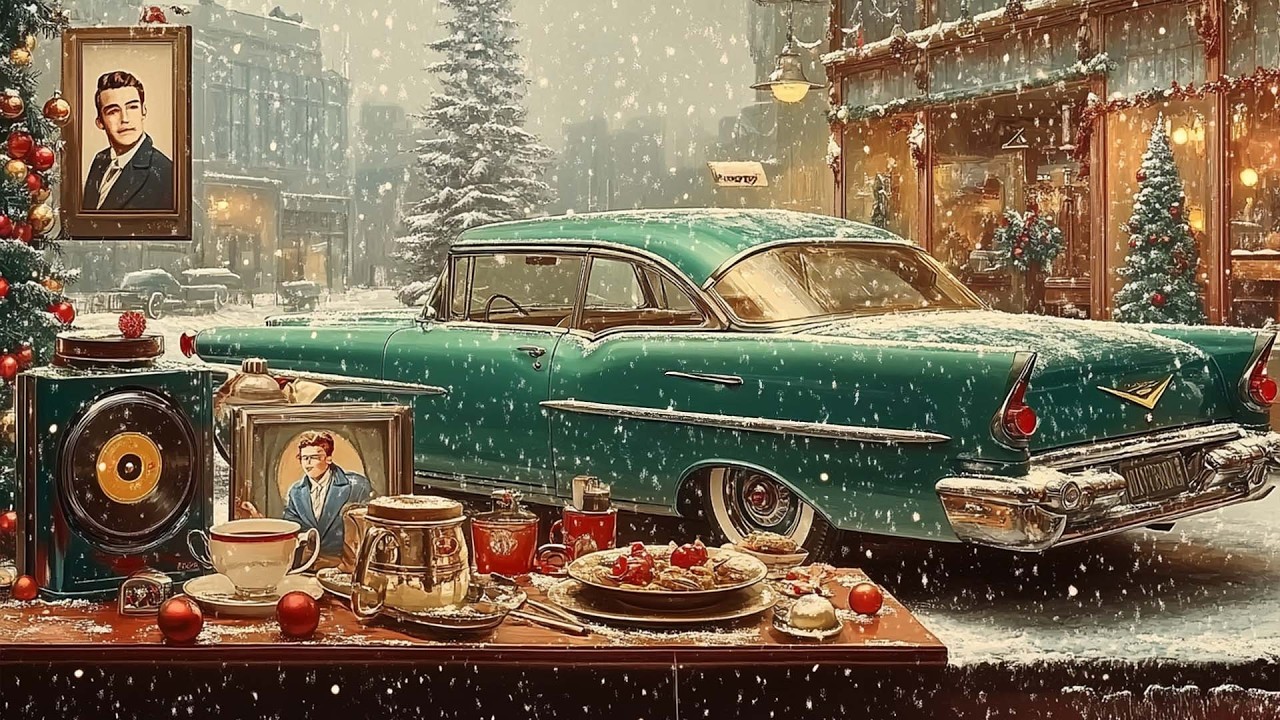 Cozy 1950’s Coffee Shop Winter🎶Oldies Classic Soul Songs ❄️ Warm & Nostalgic Old Playlist